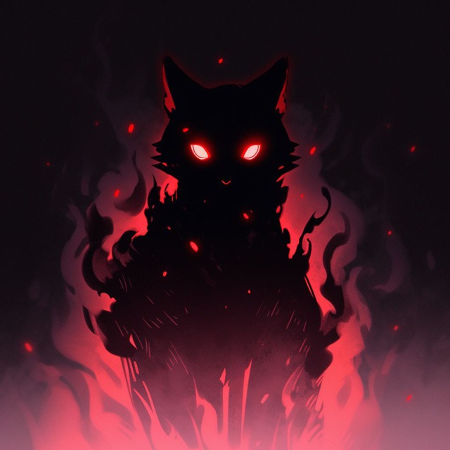 Dark cat avatar