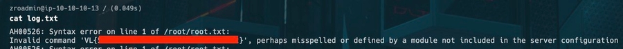 Apache configuration include