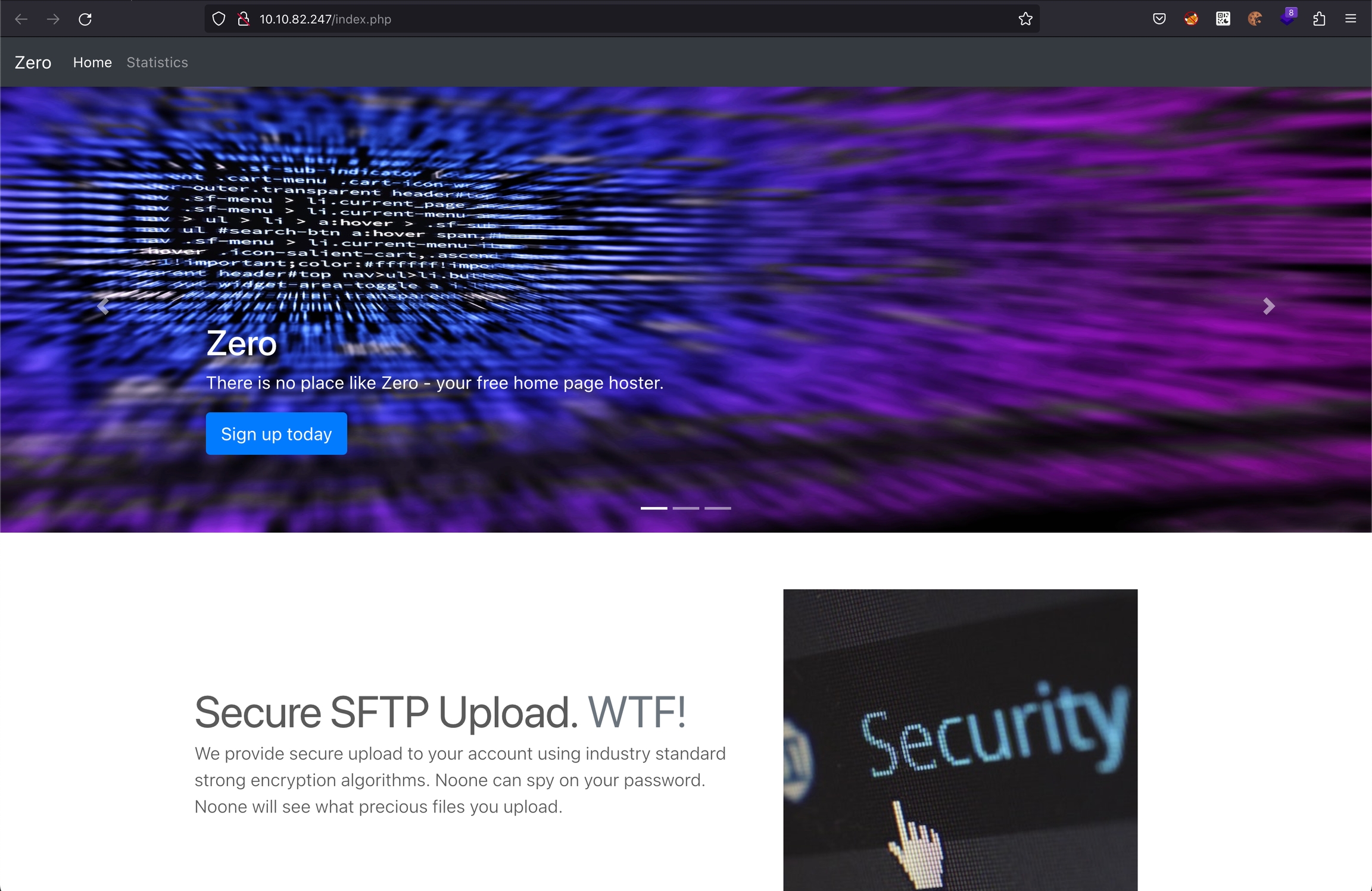 Web service on port 80